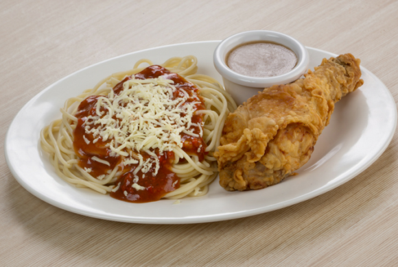 Fried Chicken & Spaghetti