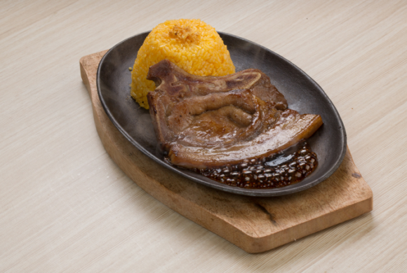 Sizzling Porkchop with Rice