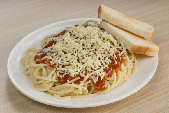 Spaghetti with Toasted Bread